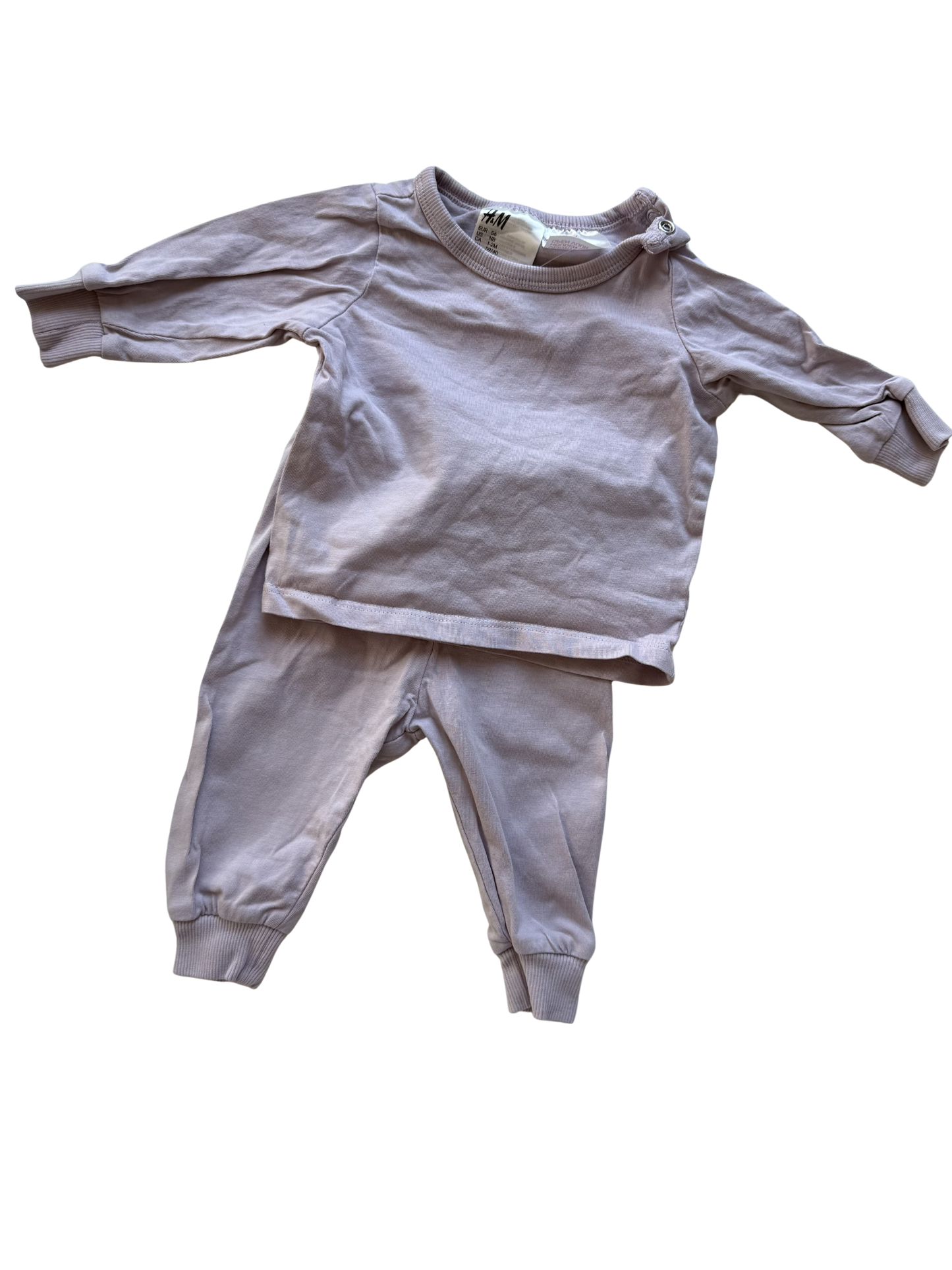 H&M Set Hose Oberteil Flieder 56