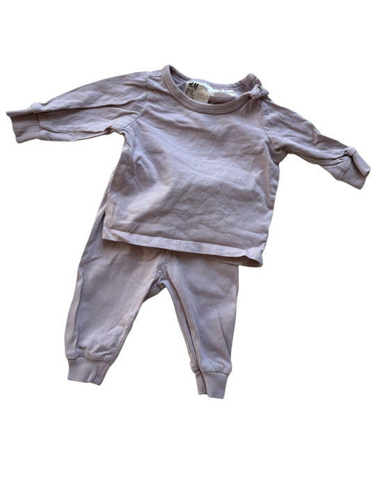 H&M Set Hose Oberteil Flieder 56