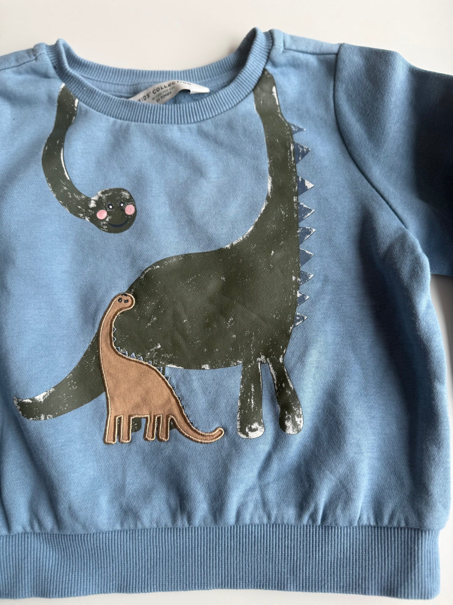 TCHIBO Sweatshirt Dino blau 98/104