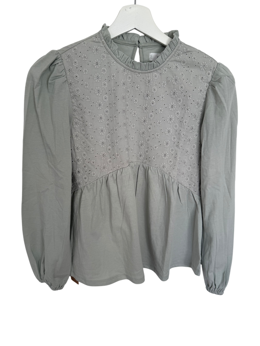 MANGO Oberteil Bluse Salbei grün 152