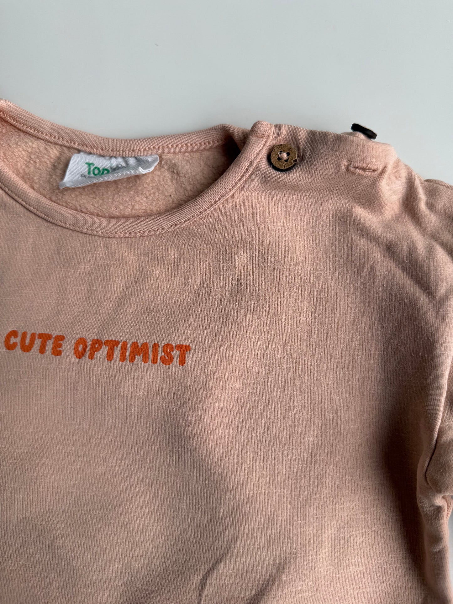 TOPOMINI Sweatshirt cute Optimist apricot 86