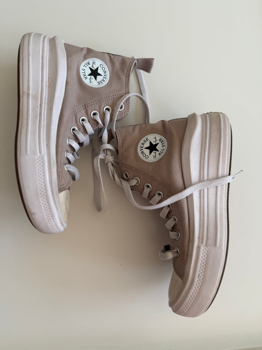CONVERSE Chucks Sneaker hoch beige grau 36
