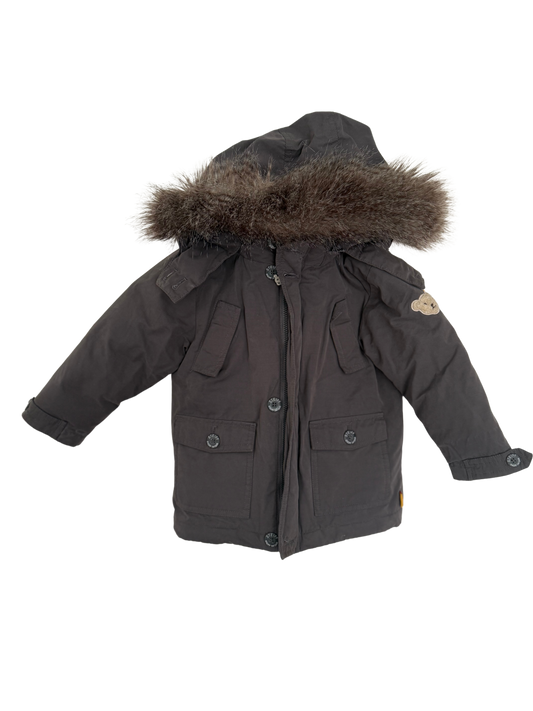 STEIFF Daunenjacke grau warm gefüttert 80