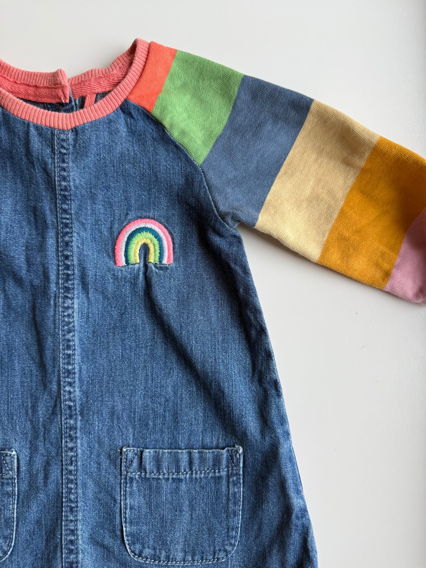 NEXT Kleid Jeans bunt 74