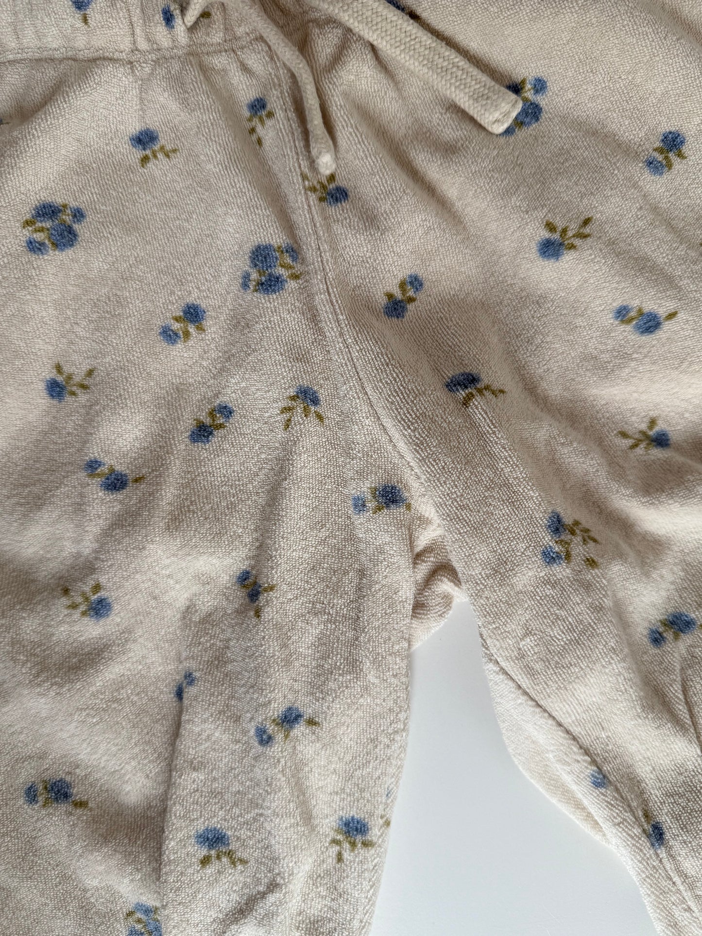 KONGES SLØJD Hose Frottee beige blau 80