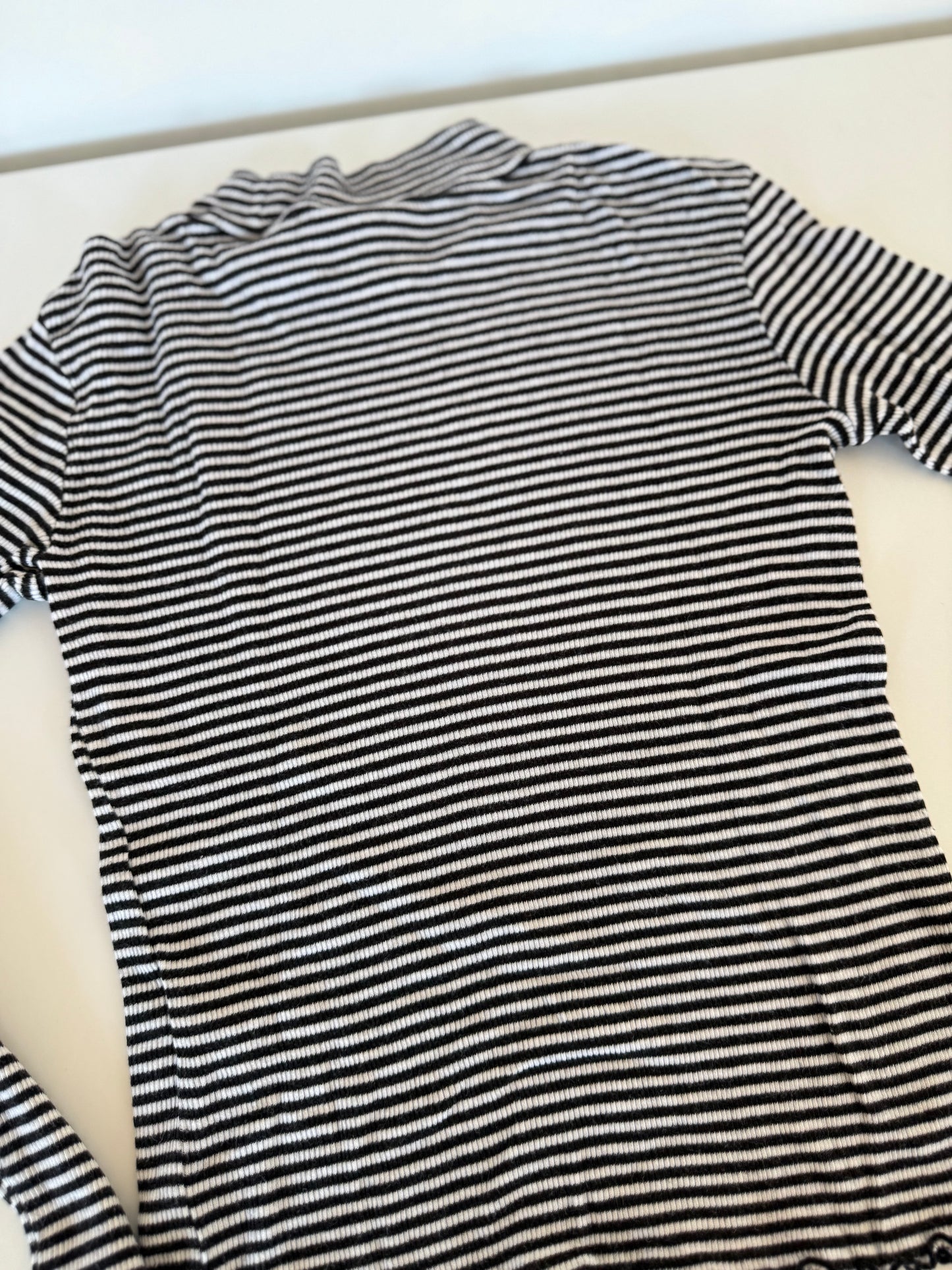 SCOTCH & SODA Langarmshirt Ripp schwarz weiß 140