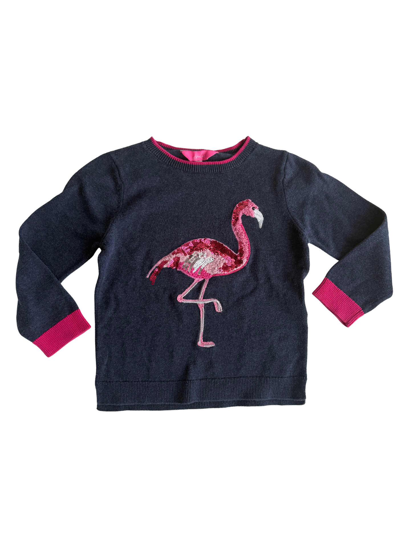 JOULES Pullover Flamingo dunkelblau 98