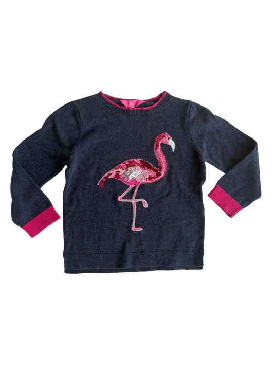 JOULES Pullover Flamingo dunkelblau 98