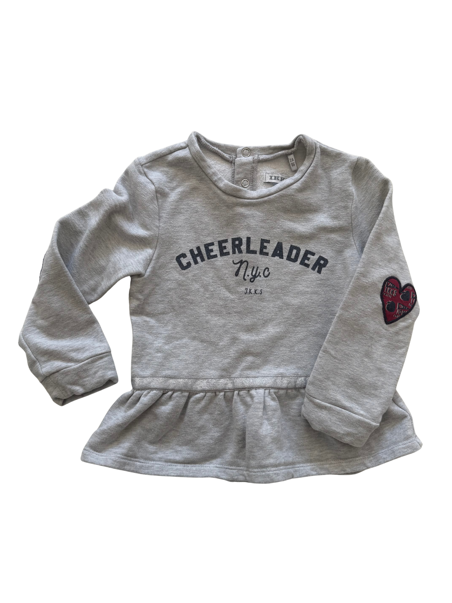 IKKS Sweatshirt grau Cheerleader 86
