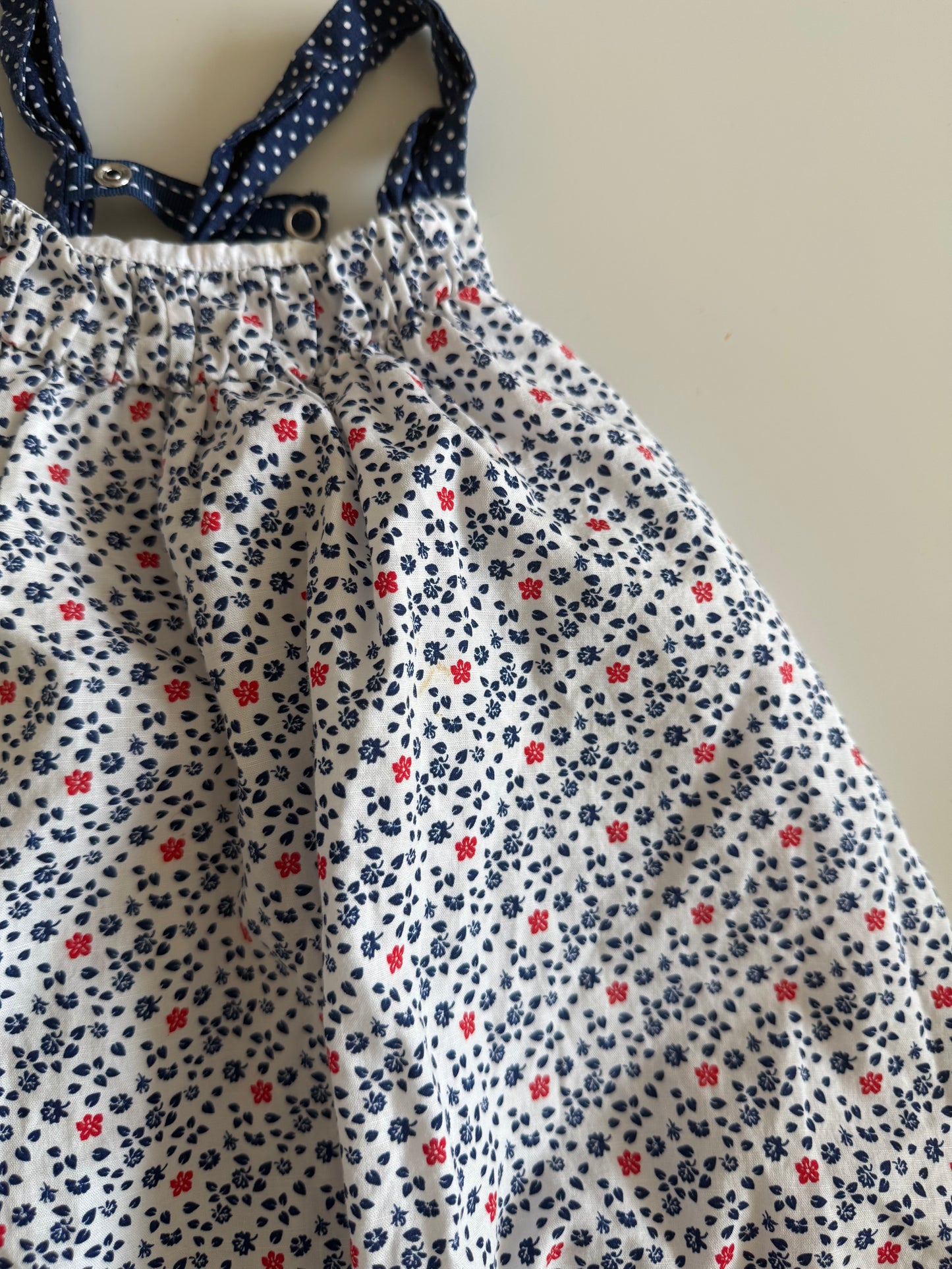ORCHESTRA Sommerkleid festlich blau weiß 74
