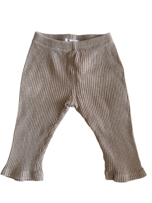 LEEVJE Leggings Ripp beige 74/80