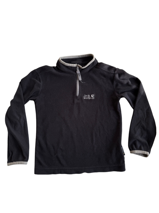 JACK WOLFSKIN Jacke Fleece Oberteil Pullover schwarz 116