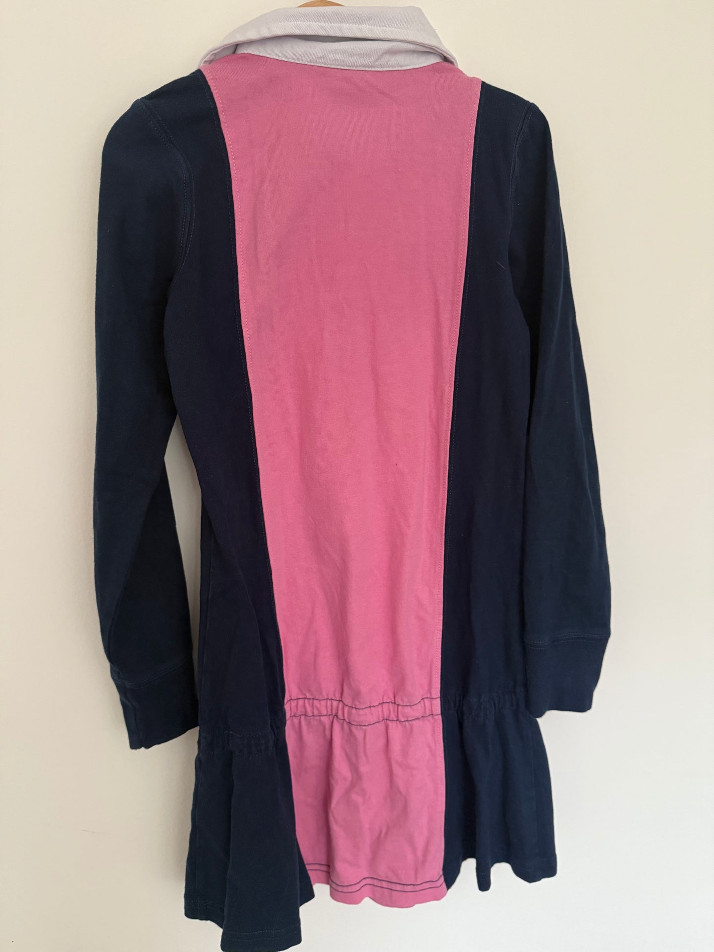 RALPH LAUREN Kleid Polo pink blau 122