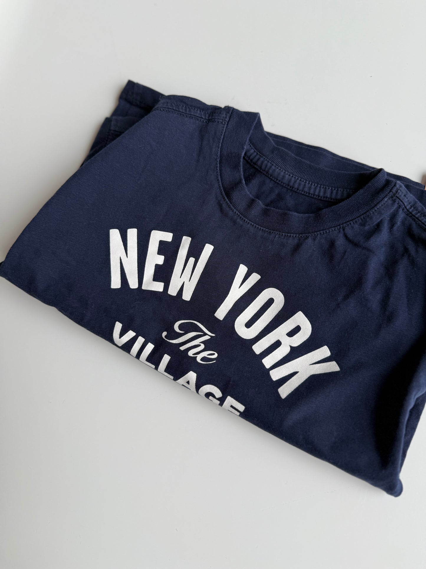H&M Langarmshirt New York dunkelblau 92