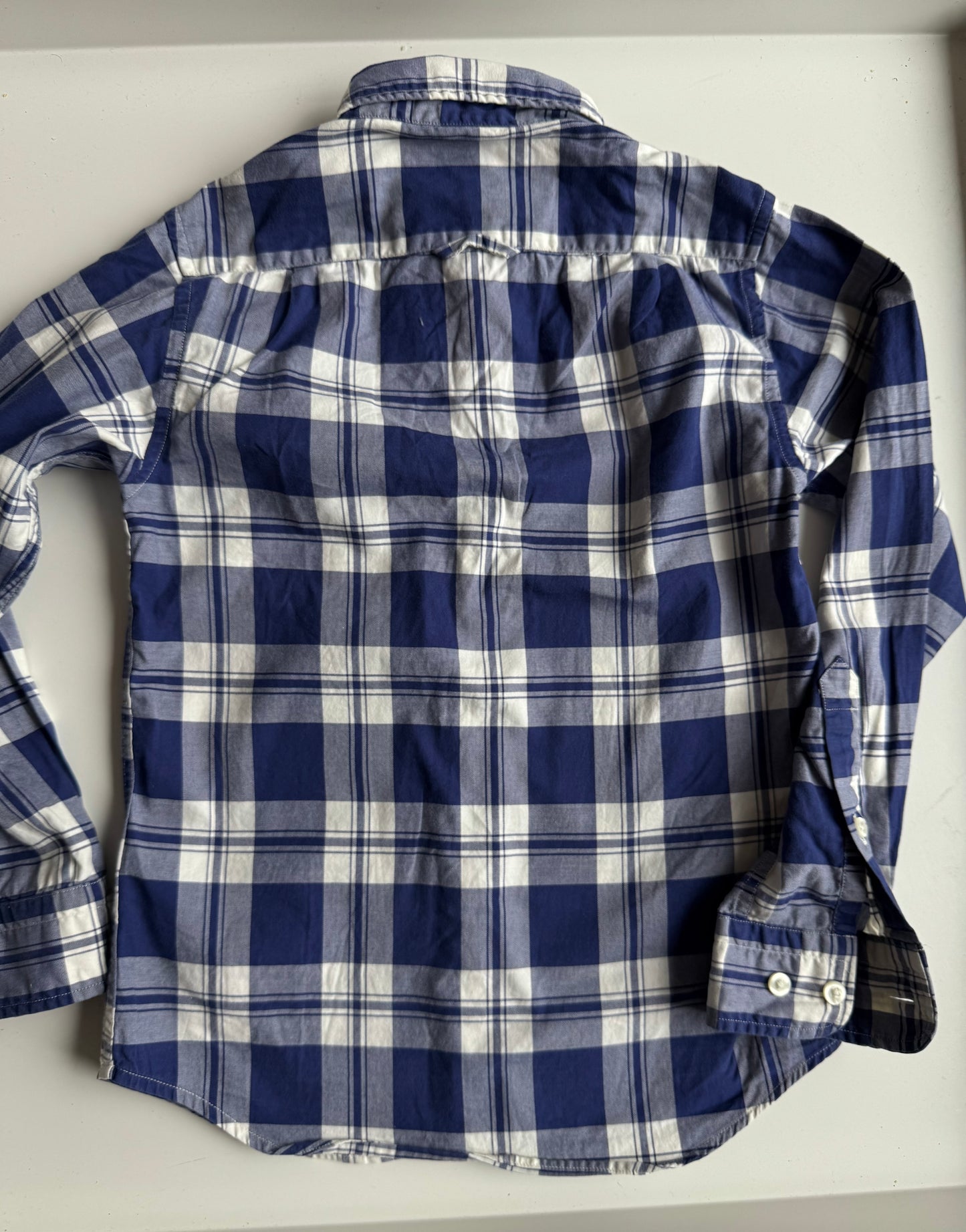 GANT Hemd kariert blau weiß 110/116