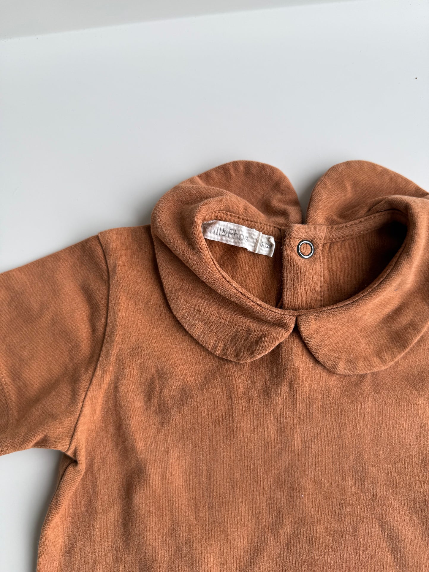 PHIL & PHAE T-Shirt braun Kragen 74