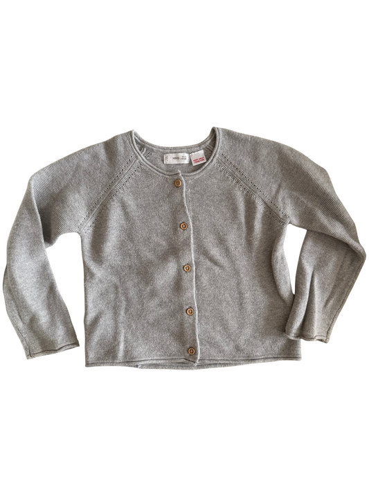 MANGO Strickjacke grau 110