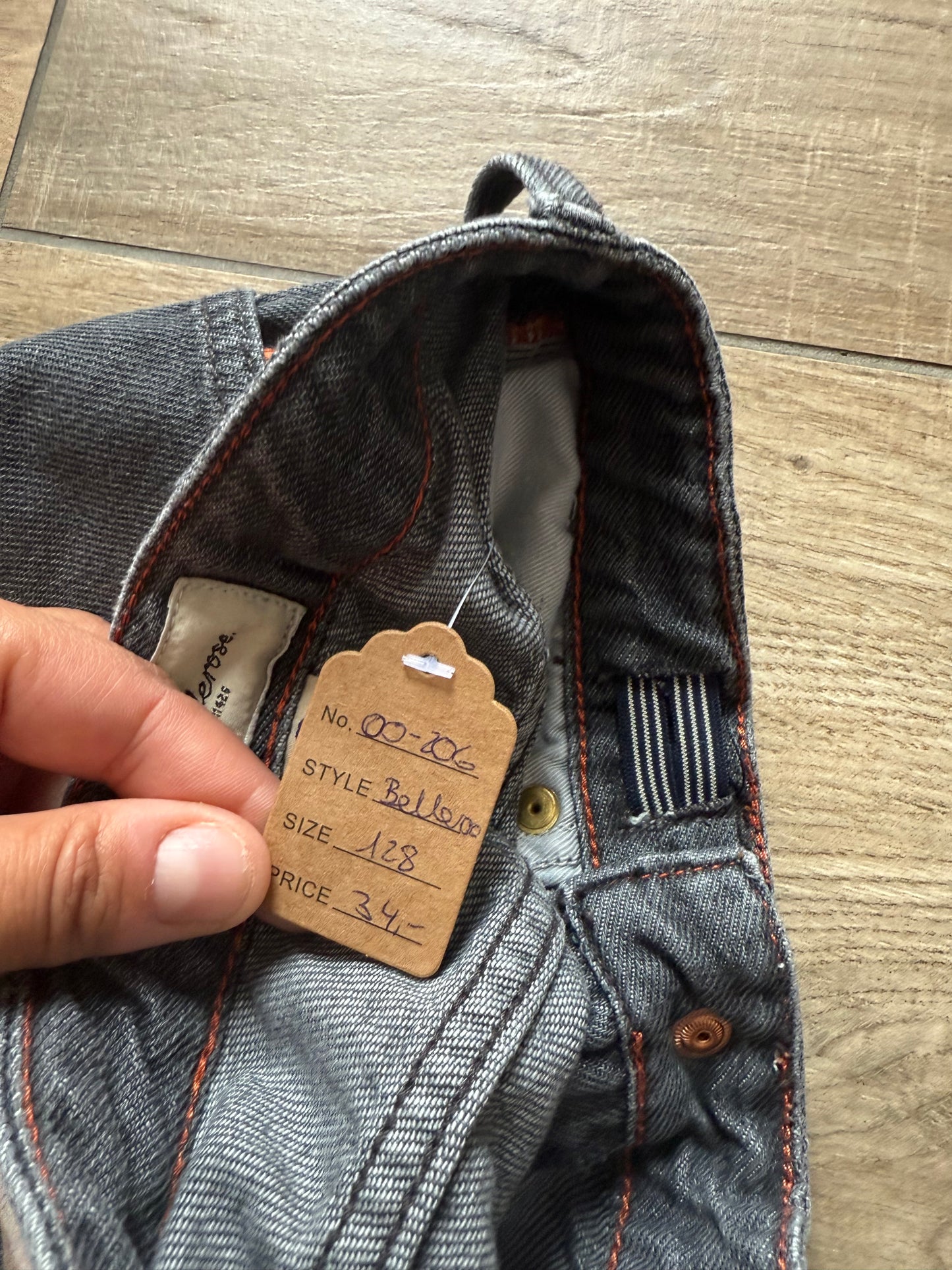 BELLEROSE Jeans grau schwarz 128