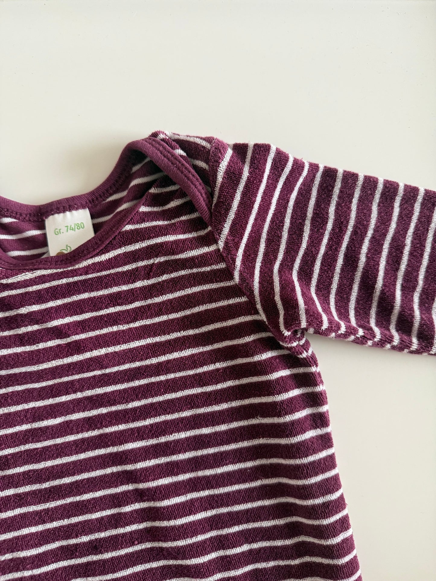 ALANA Body Frottee lila weiß 74/80