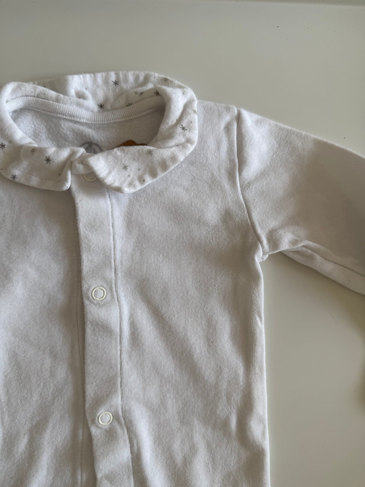 PETIT BATEAU Body langarm Kragen weiß 74