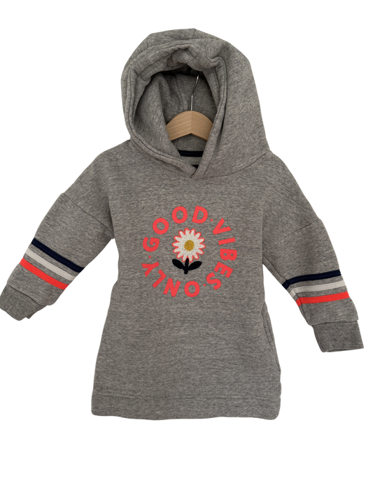 MINI BODEN Sweatkleid good vibes grau 104