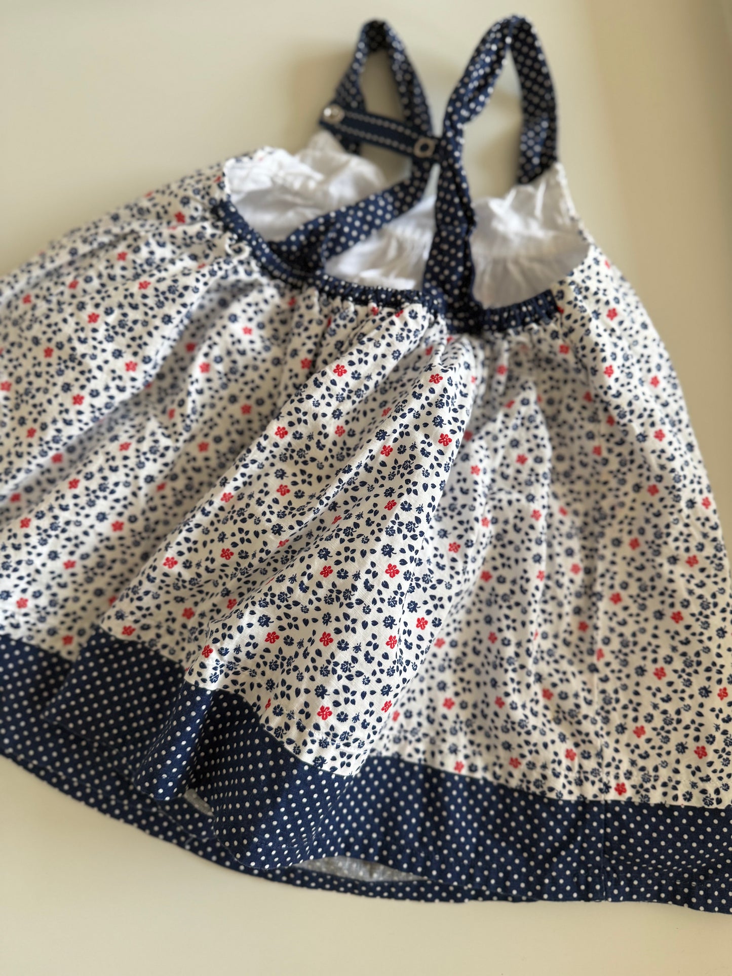 ORCHESTRA Sommerkleid festlich blau weiß 74