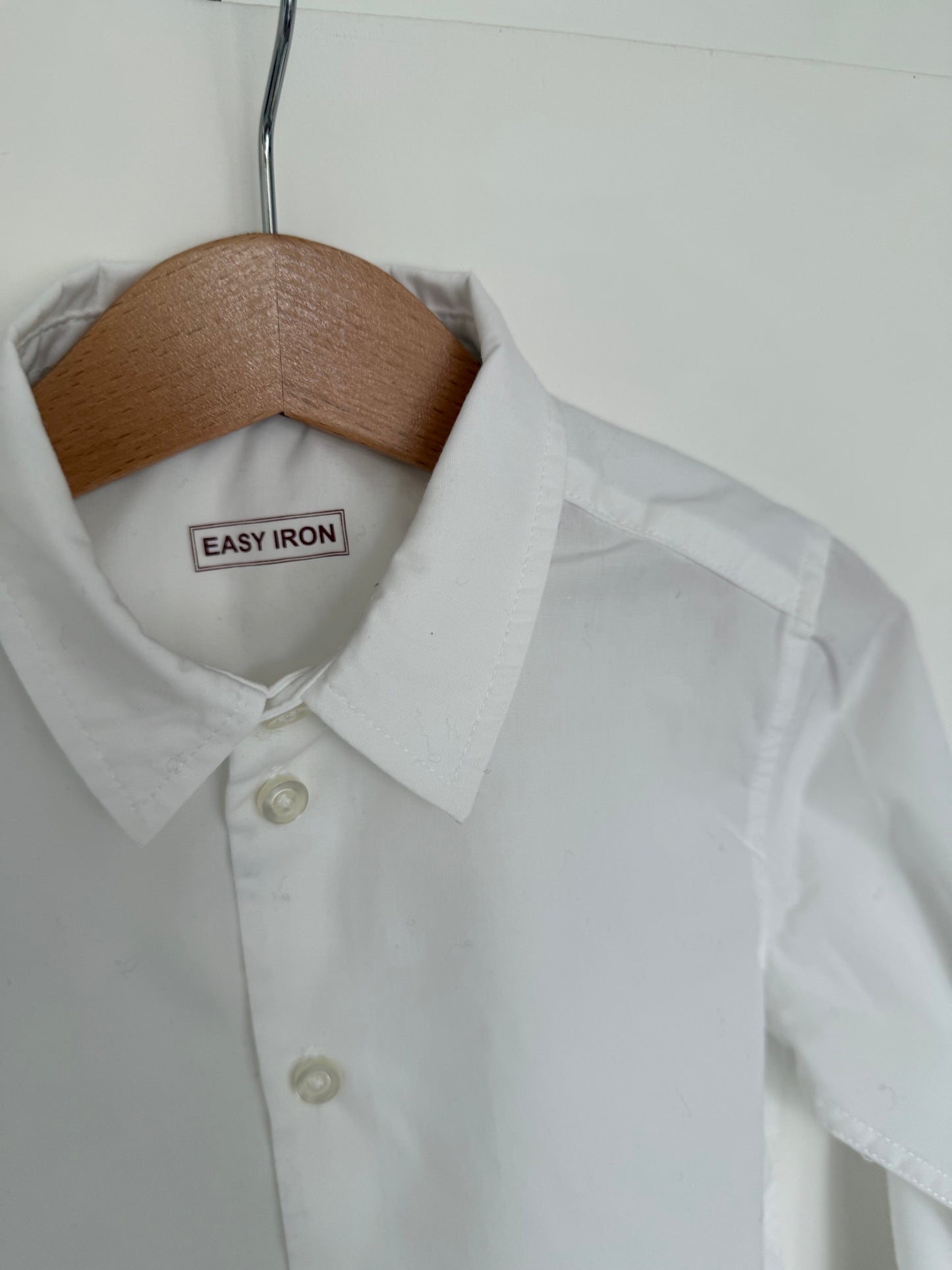 H&M Hemd easy iron weiß 98