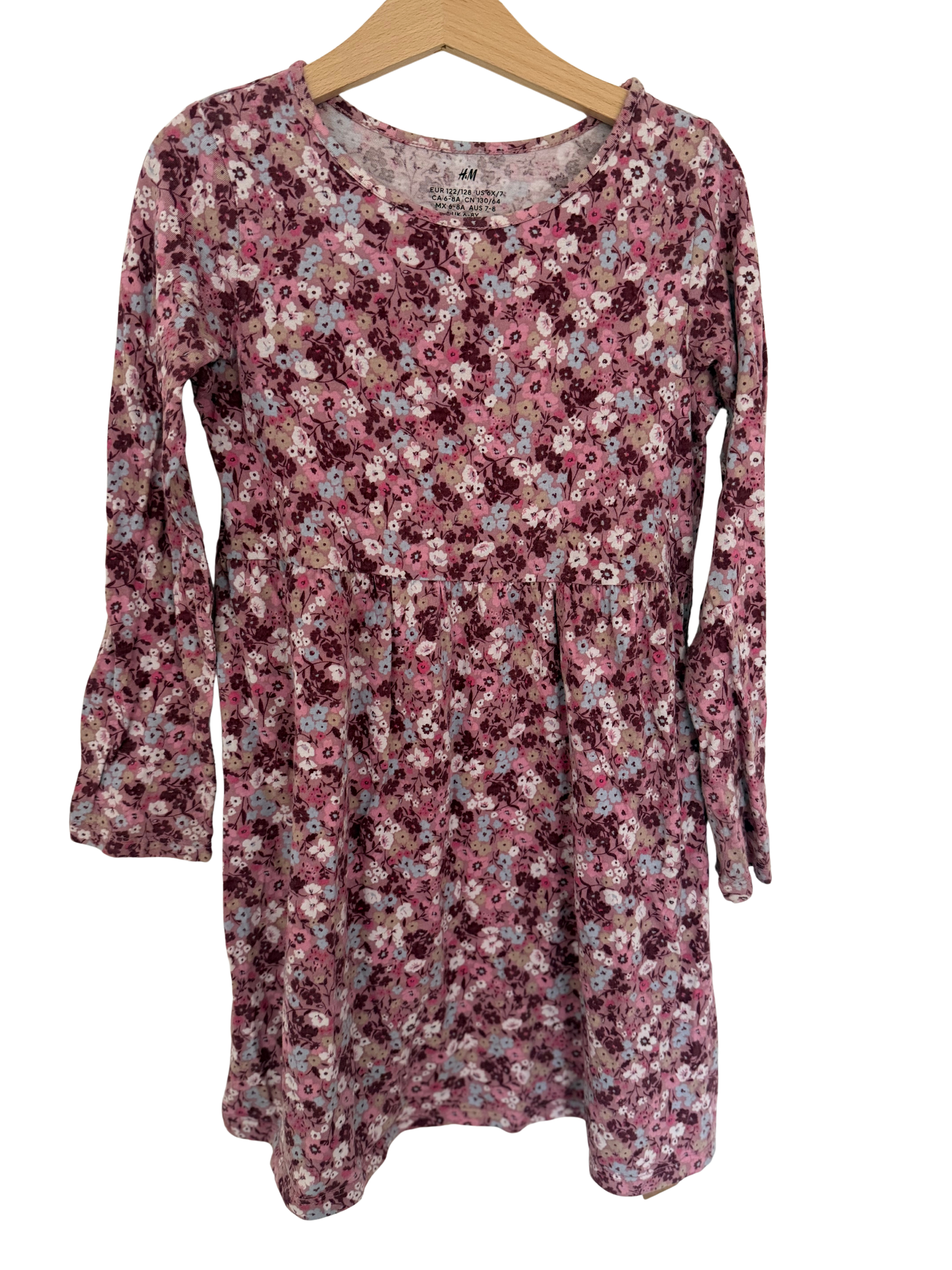 H&M Kleid Streublumen 122/128