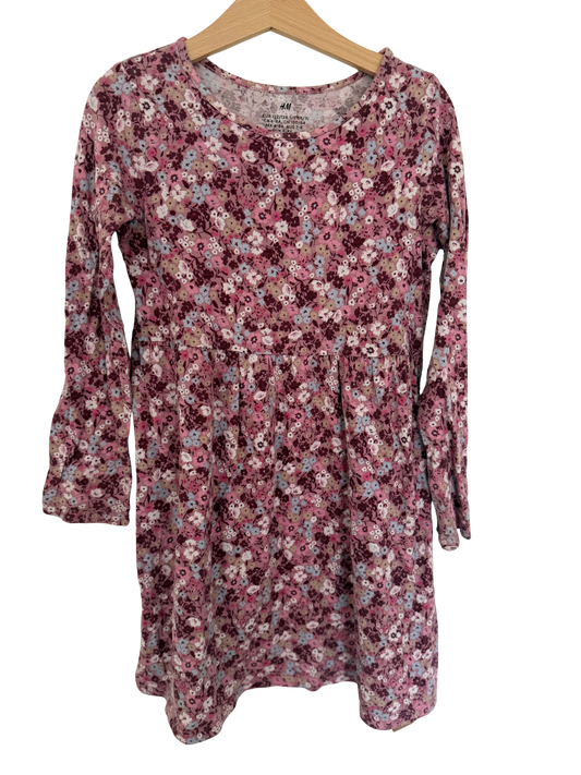 H&M Kleid Streublumen 122/128