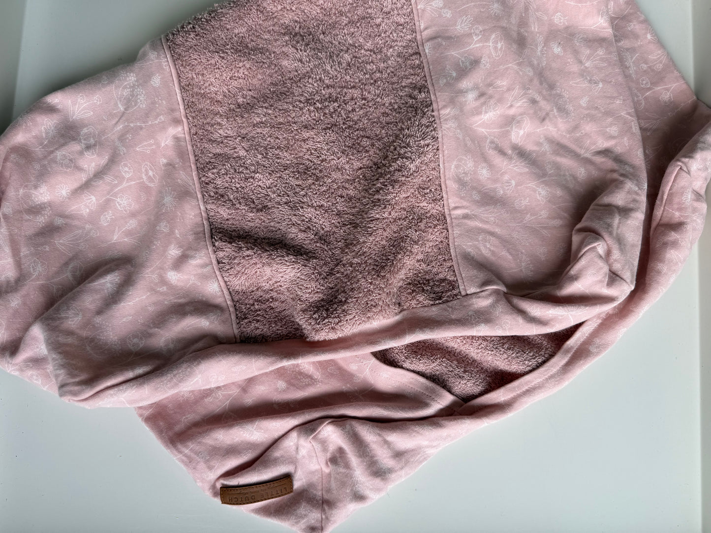 LITTLE DUTCH Bezug Wickelunterlage Frottee rosa