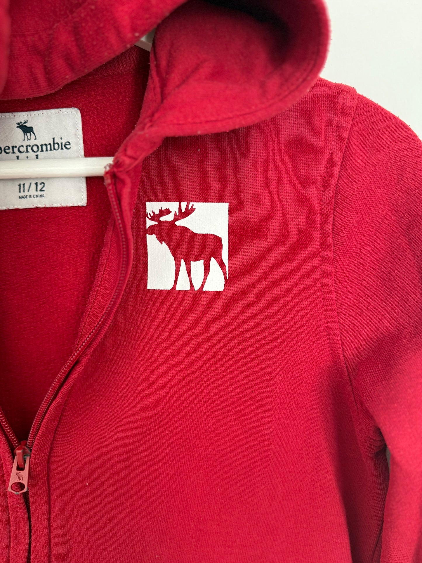 ABERCROMBIE Sweatjacke rot 146