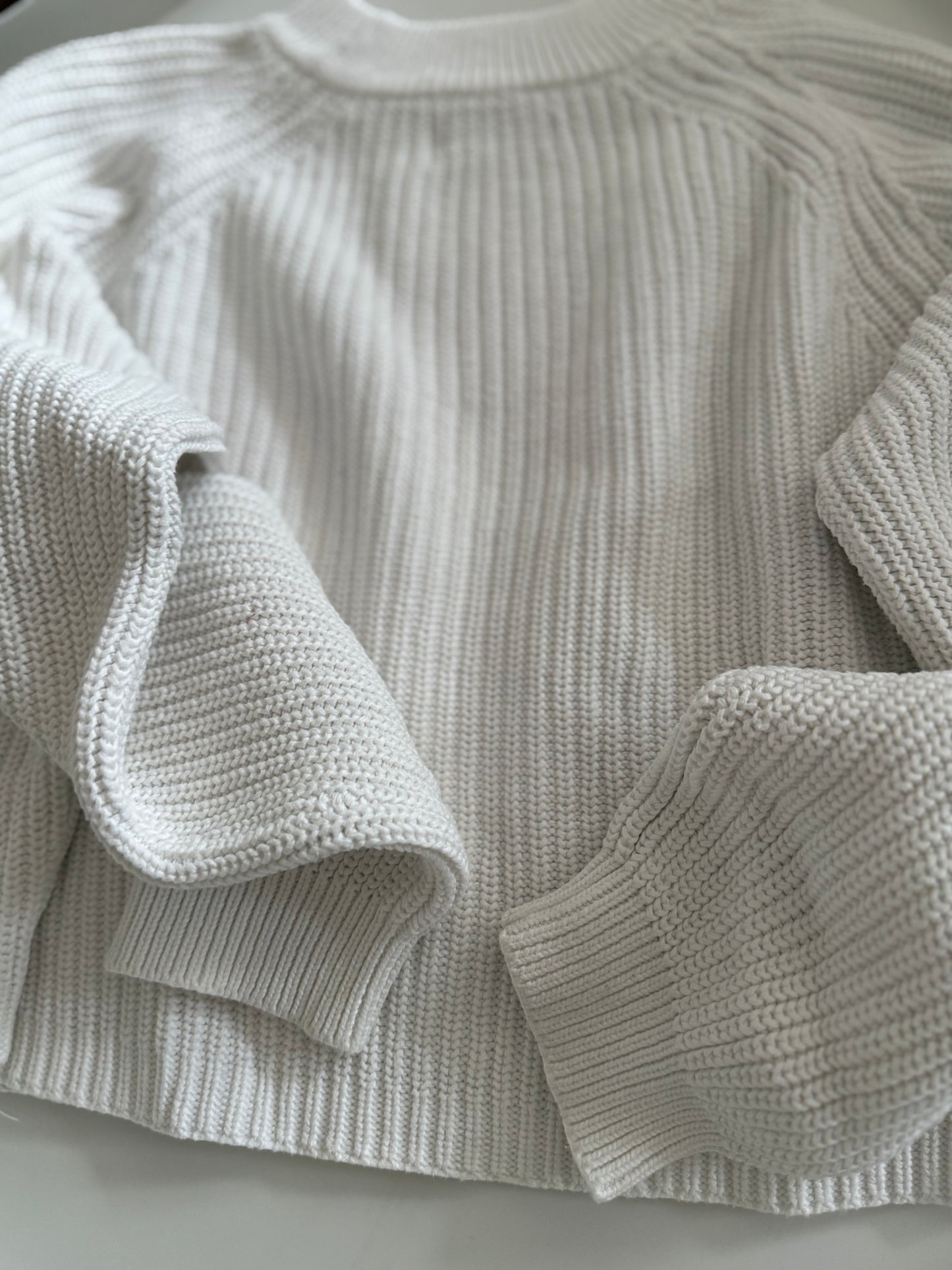 MANGO Pullover Strick weiß 152