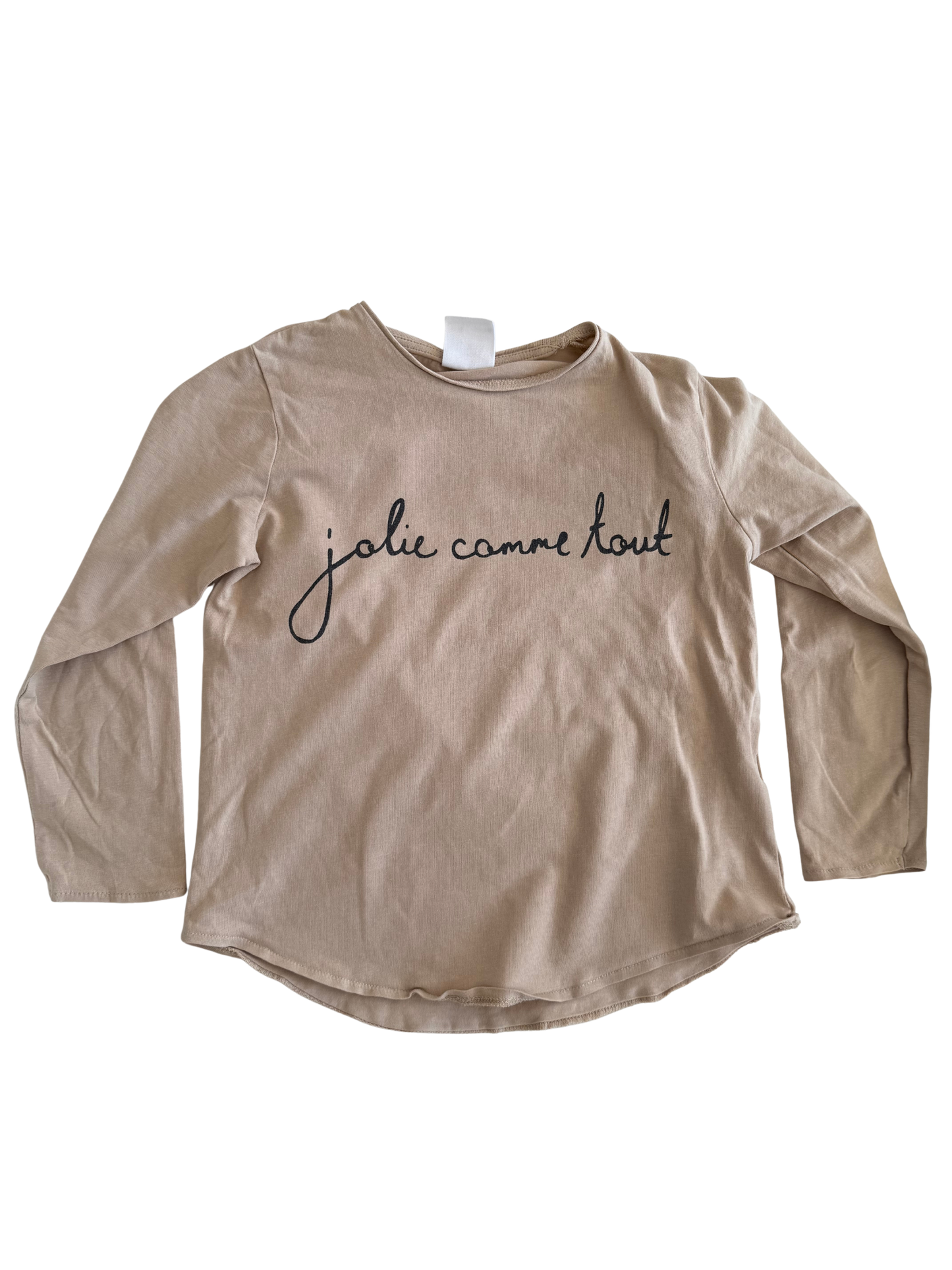 ZARA Langarmshirt beige 116