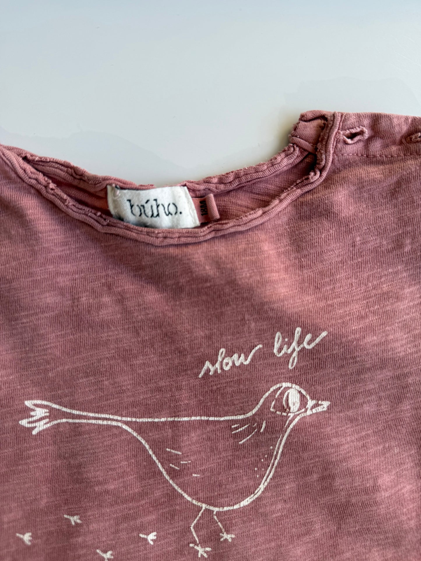 BÚHO T-Shirt altrosa Vogel 86