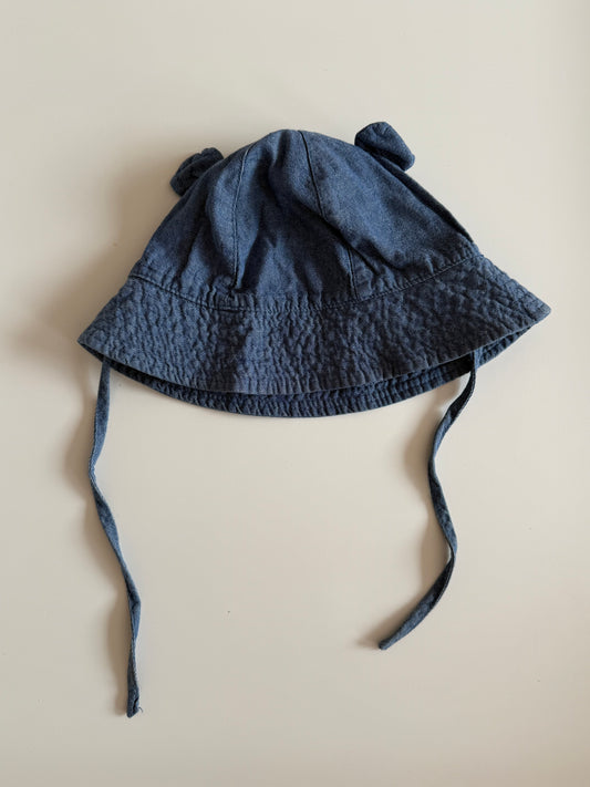 H&M Sonnenhut Jeans Bärchen Ohren 86