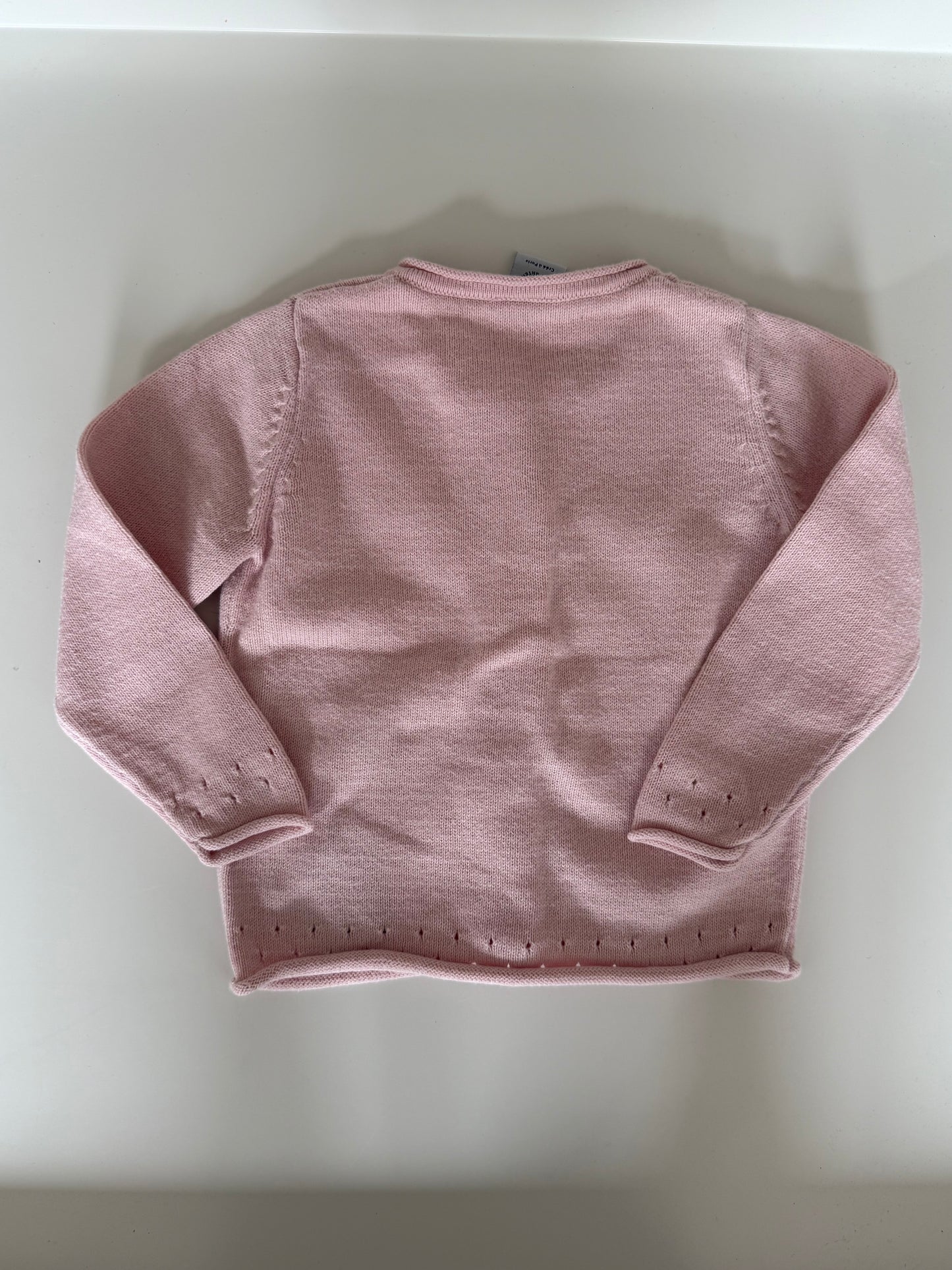 PETIT BATEAU Strickjacke Wolle rosa 80