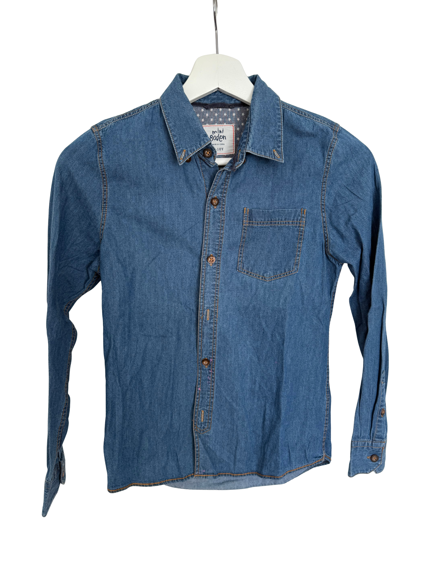 MINI BODEN Jeansbluse Hemd 134/140