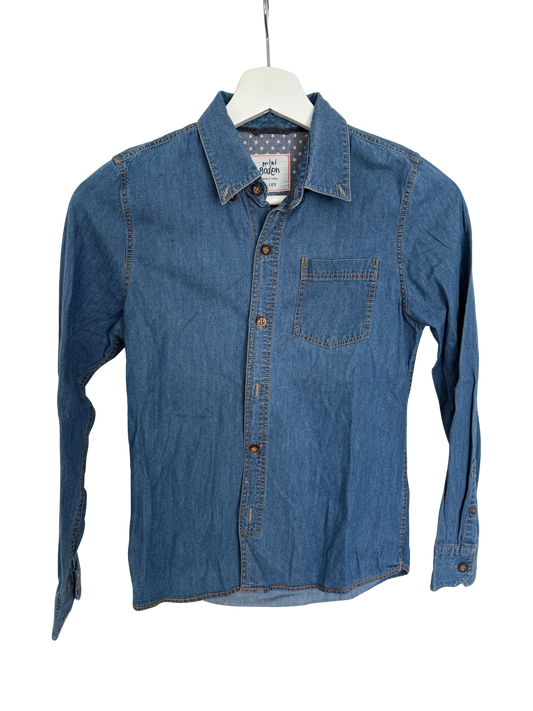 MINI BODEN Jeansbluse Hemd 134/140