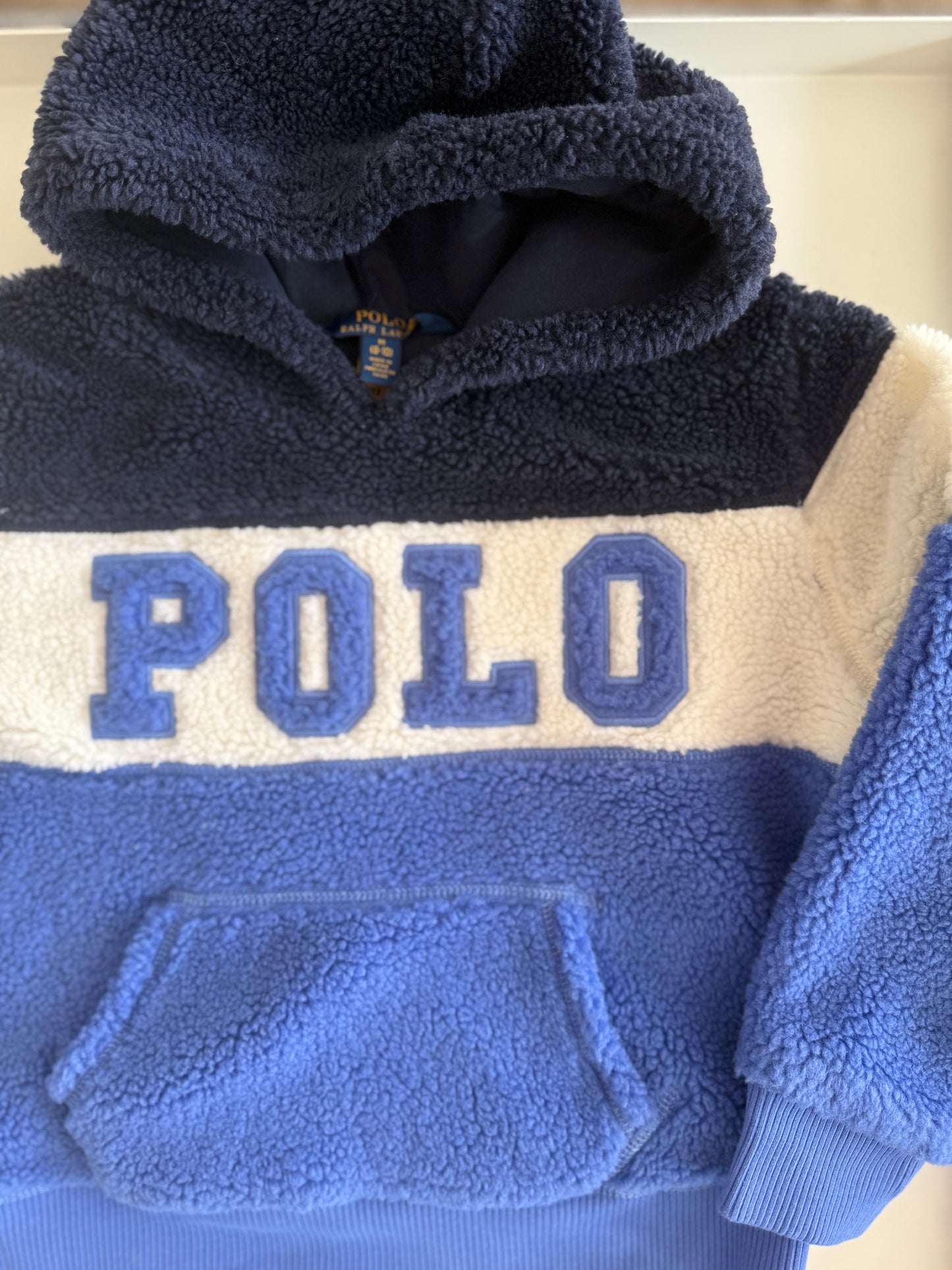 RALPH LAUREN Polo Kuschelfleece Pullover hoodie 128/134
