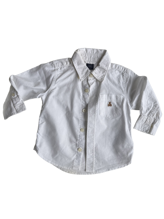 GAP Hemd Oxford Bärchen weiß 80/86
