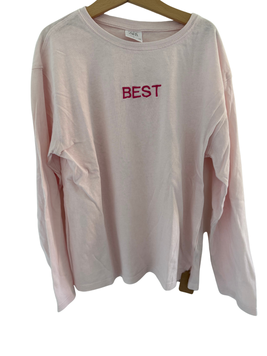 ZARA Langarmshirt rosa best 140