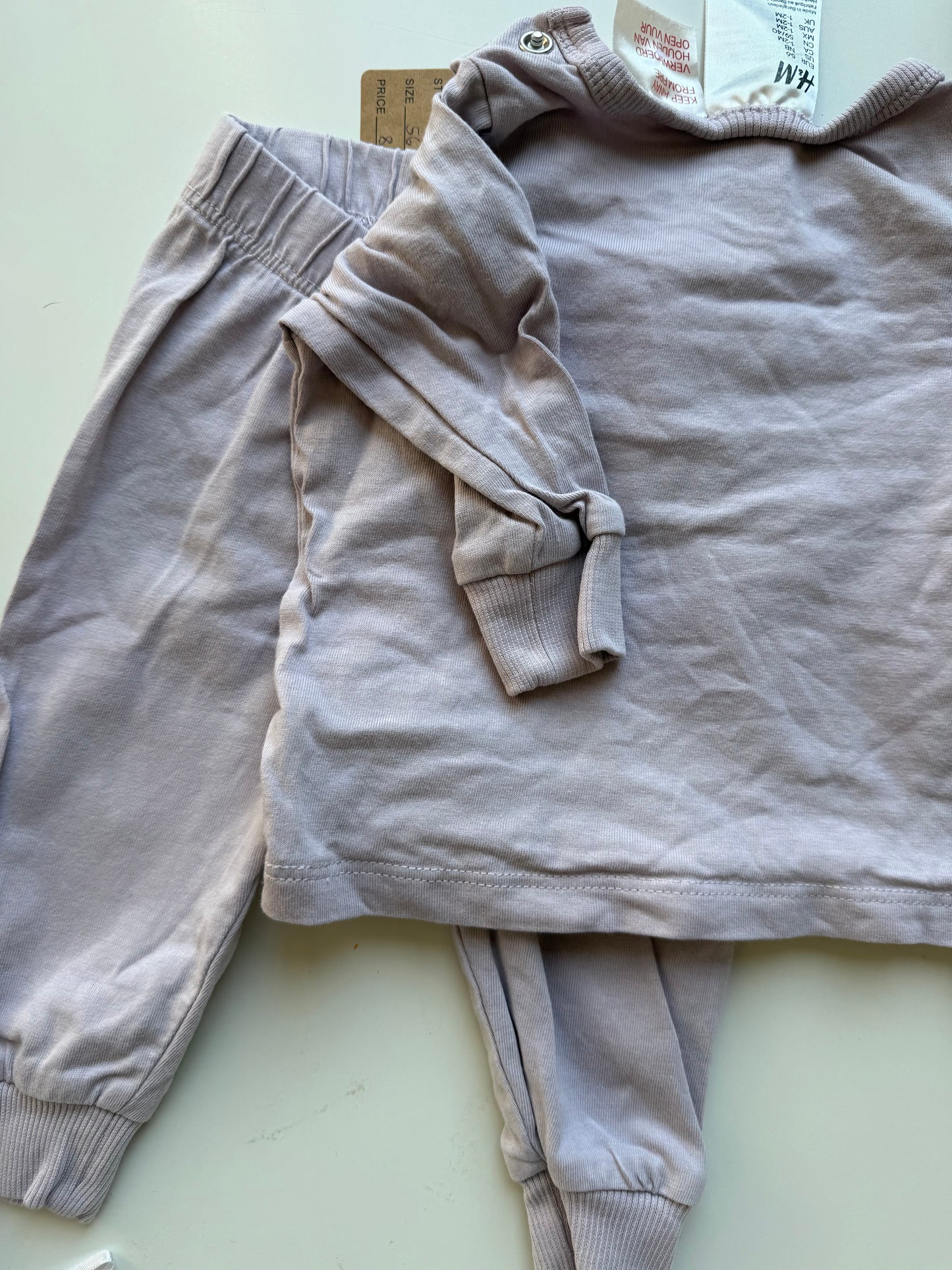 H&M Set Hose Oberteil Flieder 56