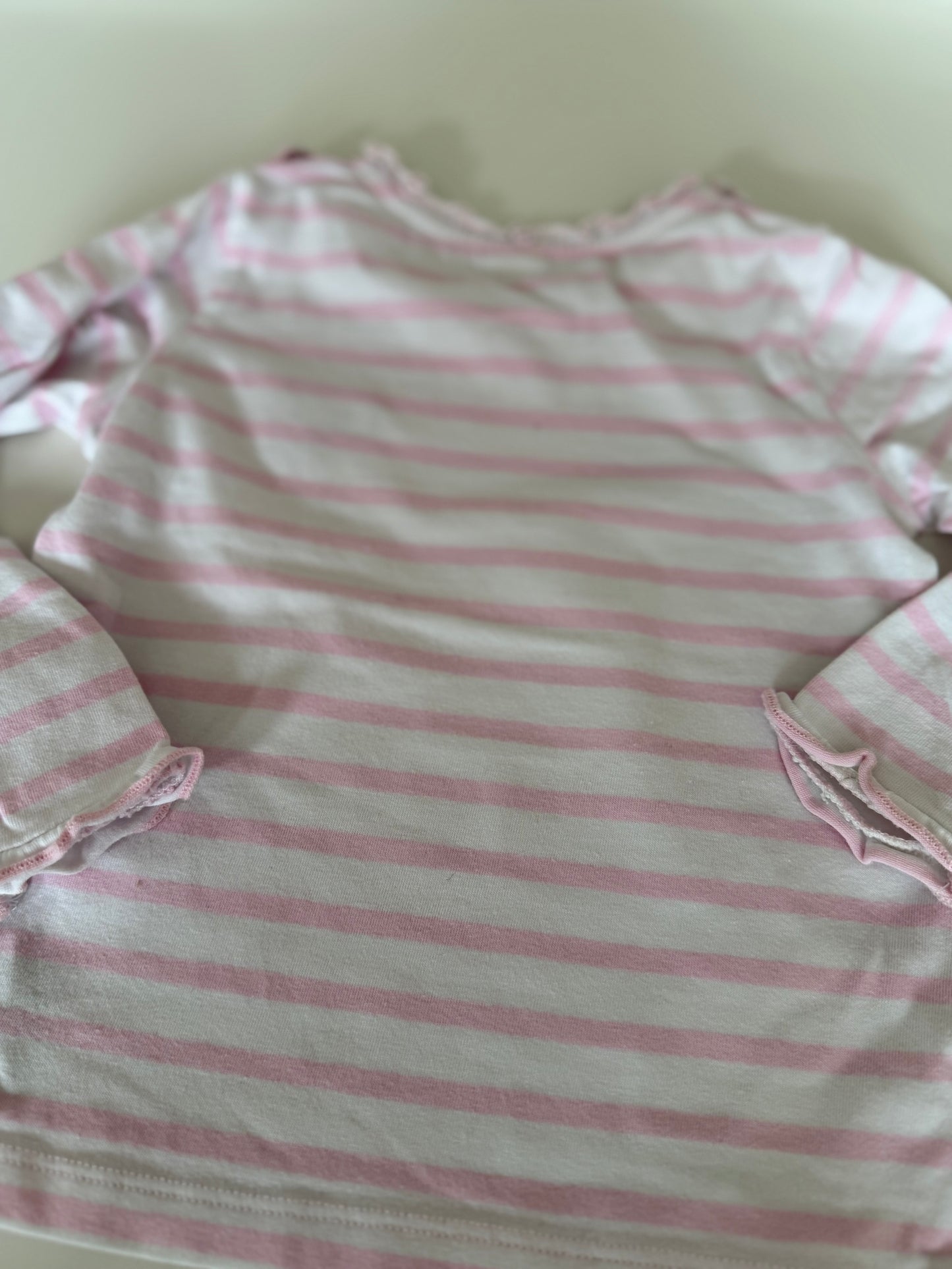 STEIFF Langarmshirt rosa weiß Bärchen 80
