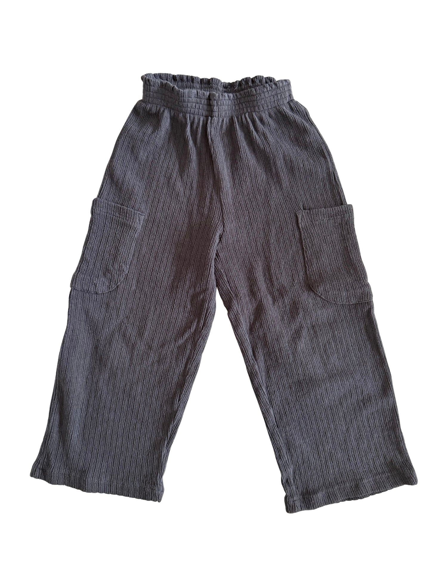 ZARA Hose Coulotte Wideleg dunkelgrau 104