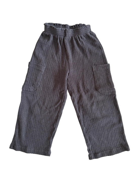 ZARA Hose Coulotte Wideleg dunkelgrau 104