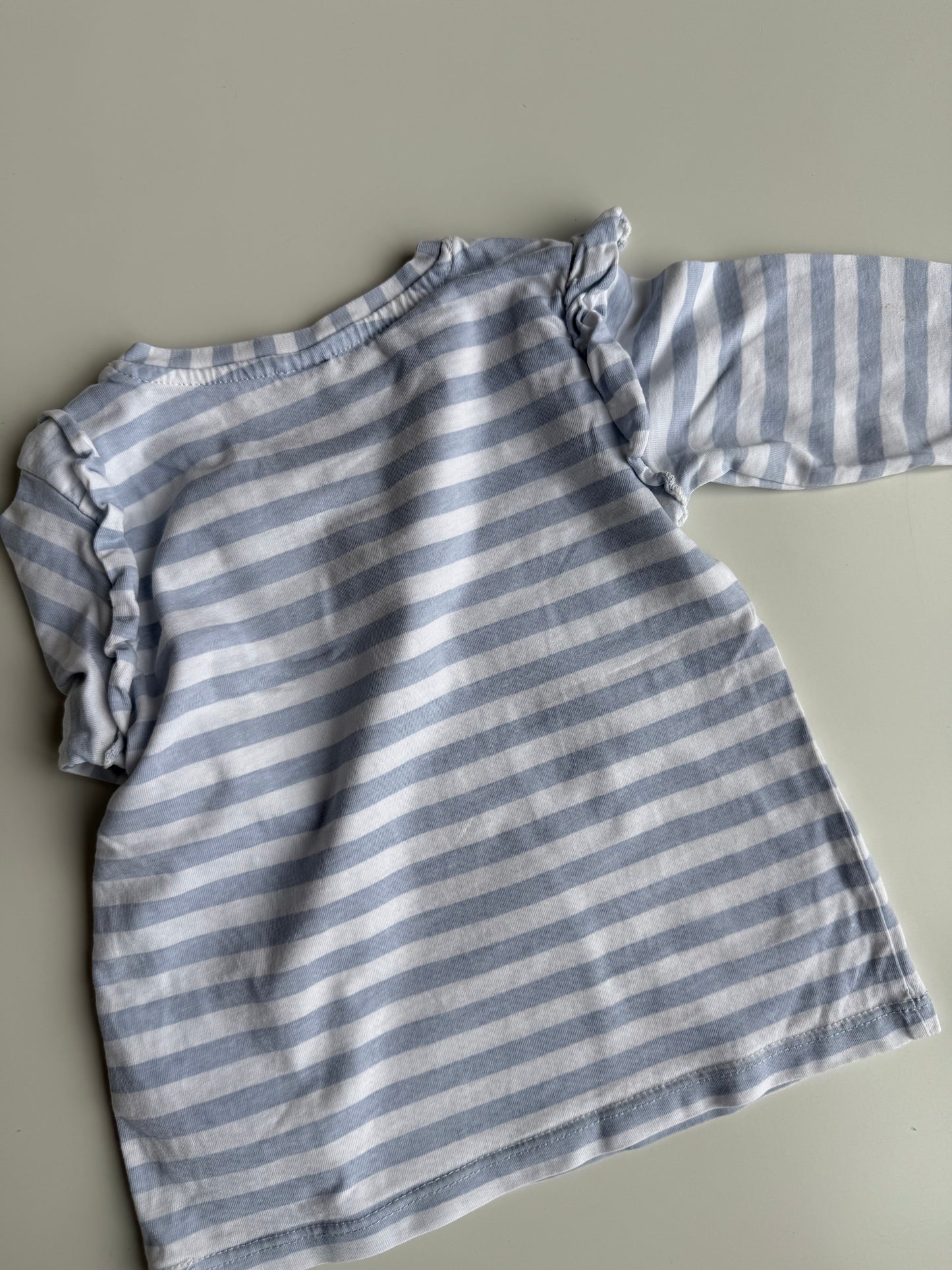 H&M Langarmshirt Happy bunt 80