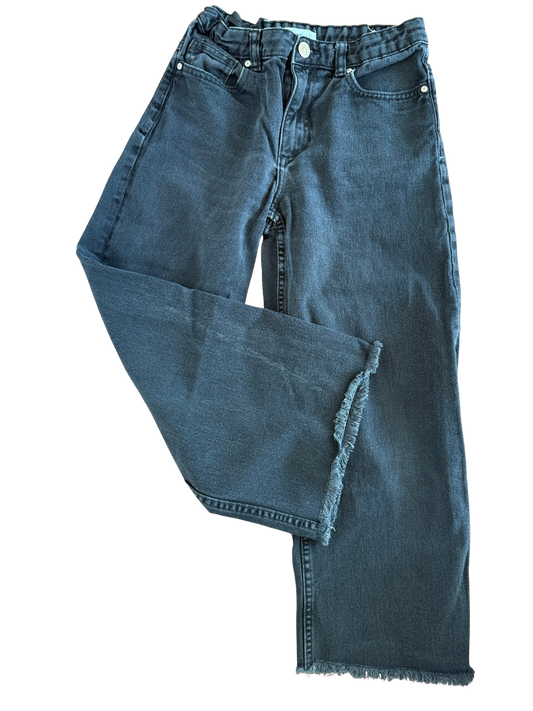 MANGO Wideleg Jeans schwarz 152