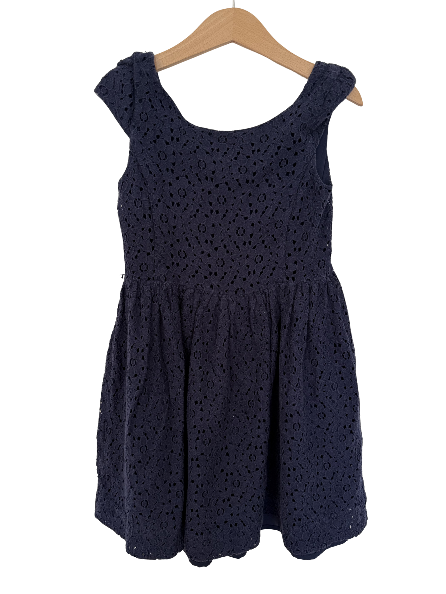 RALPH LAUREN Kleid Spitze dunkelblau festlich 116