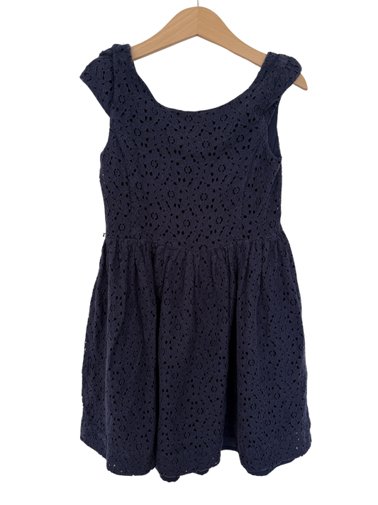 RALPH LAUREN Kleid Spitze dunkelblau festlich 116