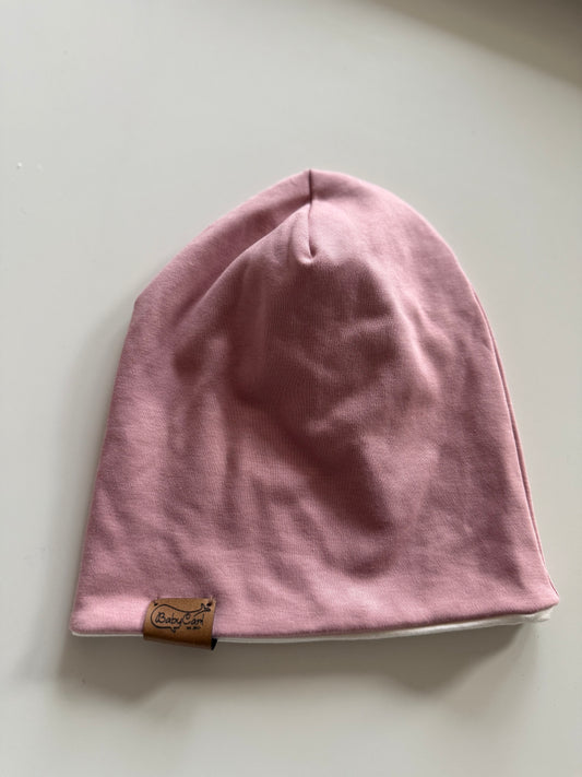BABY CARL Mütze Jersey rosa beige 41/46